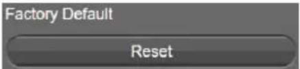 Factory Default Reset