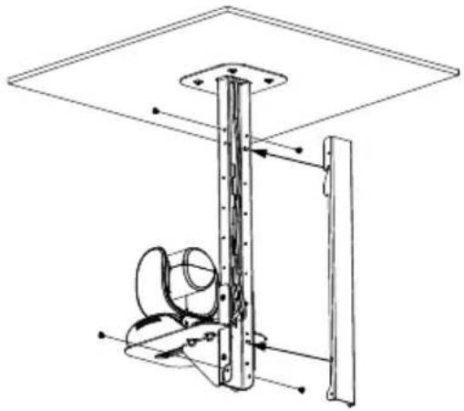 AVer VC550 - To mount the camera to the calcium silicate ceiling: - 3