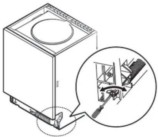 HISENSE HV523E11 - Step 3. Tension adjustment of the door spring - 1