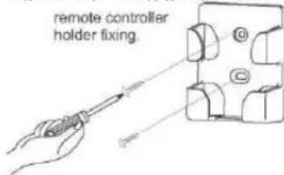 remote controller holder fixing.