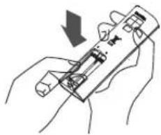 HISENSE KF35XR0EG - ◆ How to Insert the Batteries - 2