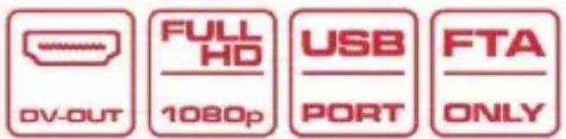 DV-OUT FULL HD 1080p USB PORT FTA ONLY