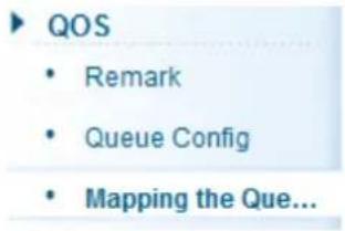 QOS • Remark • Queue Config • Mapping the Que...