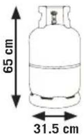 Sauber SERIE 1-3GB - LPG bottle sizes - 3