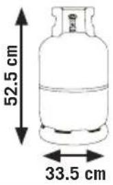 Sauber SERIE 1-3GB - LPG bottle sizes - 2