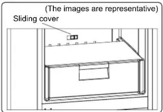 (The images are representative) Sliding cover
