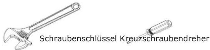 Schraubenschlüssel Kreuzschraubendreher