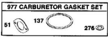977 CARBURETOR GASKET SET 51 137 276