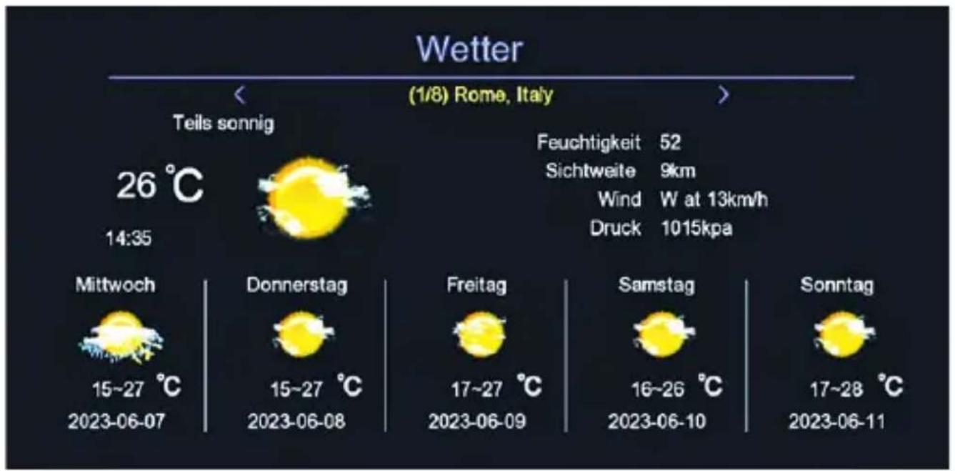 Wetter (1/8) Rome, Italy Teils sonnig 26 °C 14:35 Feuchtigkeit 52 Sichtweite 9km Wind W at 13km/h Druck 1015kpa Mittwoch 15~27 °C Donnerstag 15~27 °C Freitag 17~27 °C Samstag 16~26 °C Sonntag 17~28 °C 2023-06-07 2023-06-08 2023-06-09 2023-06-10 2023-06-11