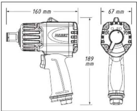 160 mm 67 mm 189 mm