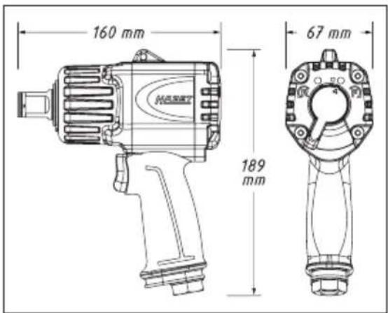 160 mm 67 mm 189 mm