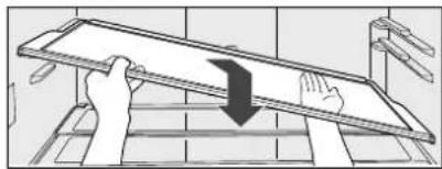 PANASONIC NR-F603GT-XP - Glass tray (only the second shelf from the top) - 2