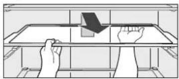 PANASONIC NR-F603GT-XP - Glass tray (only the second shelf from the top) - 1