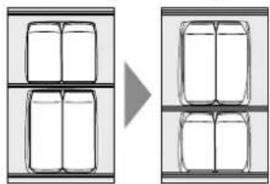 PANASONIC NR-F603GT-XP - Glass tray (only the second shelf from the top) - 3