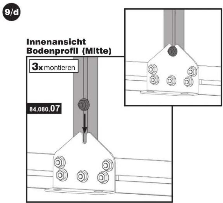 9/d Innenansicht Bodenprofil (Mitte) 3x montieren 84.080.07