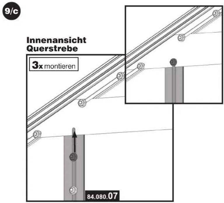 9/c Innenansicht Querstrebe 3x montieren 84.080.07