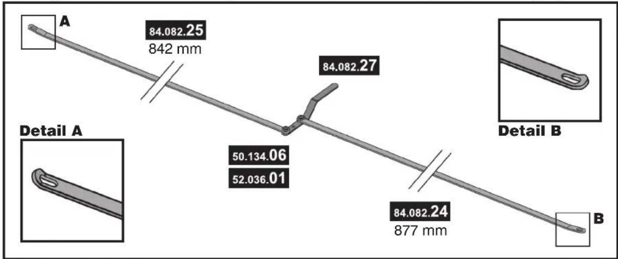 A 84.082.25 842 mm 84.082.27 Detail A 50.134.06 52.036.01 84.082.24 877 mm Detail B B