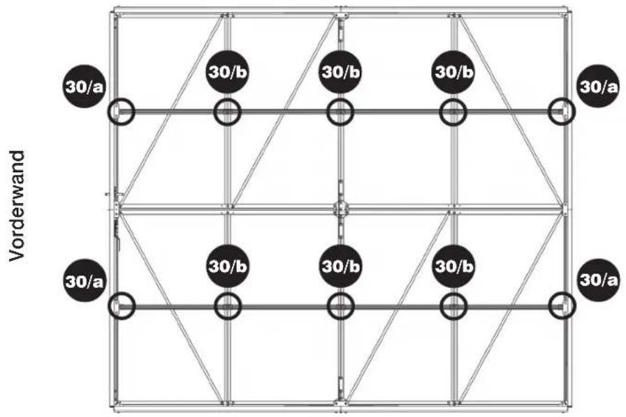 Vorderwand 30/a 30/b 30/b 30/b 30/a 30/a 30/b 30/b 30/b 30/a