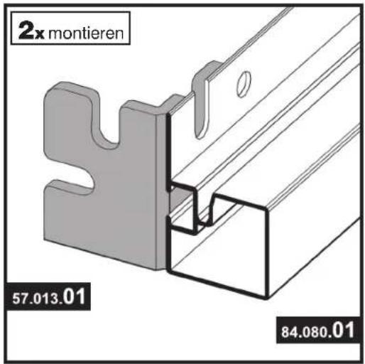 2x montieren 57.013.01 84.080.01
