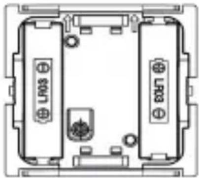 Top-down schematic of a device casing with two LRS connectors and a central connector (no text or symbols)