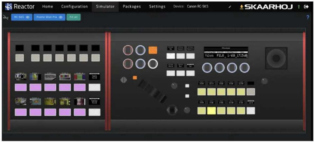 Reactor Home Configuration Simulator Packages Settings Device: Canon RC-SKS SKAARHOJ RC-SKS Frame Shot Pro Fit all Horse Full Auto F2.8 1/60 17.5dB