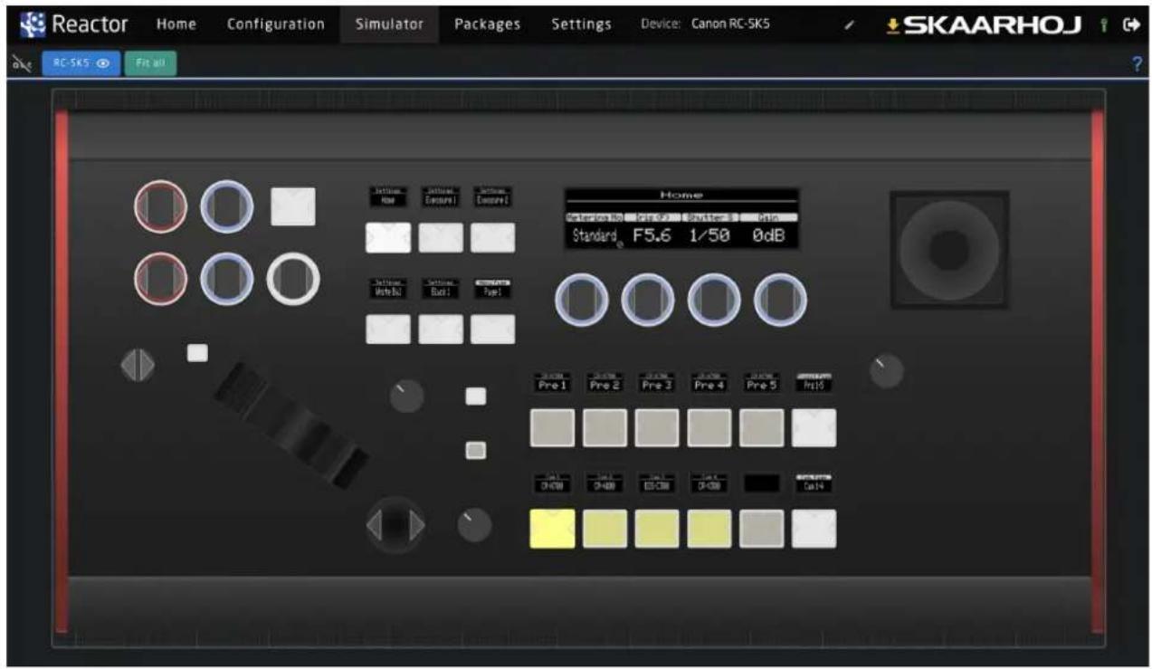 Reactor Home Configuration Simulator Packages Settings Device: Canon RC-SK5 SKAARHOJ RC-SK5 Fit all Settings Home Settings Ensure1 Settings Ensure2 Settings Write 30 Settings Build Type1 Home Settings No Ctrl 50 Struts Ctrl 0.00 Standard F5.6 1/50 0dB Pre-1 Pre-2 Pre-3 Pre-4 Pre-5 Init CHRW CHRW ESCRW CHRW Calc