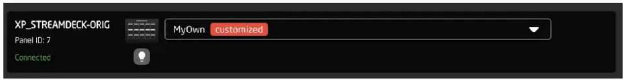 XP_STREAMDECK-ORIG Panel ID: 7 Connected MyOwn customized