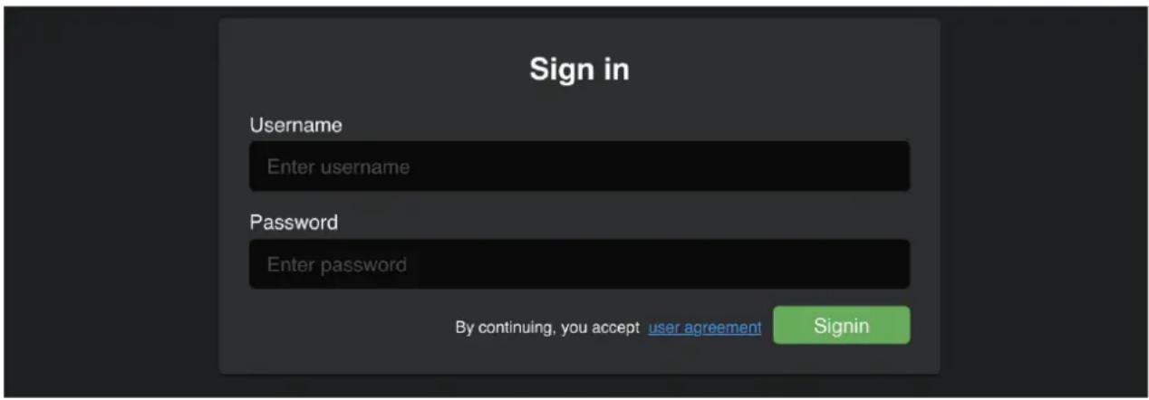 Sign in Username Enter username Password Enter password By continuing, you accept user agreement Signin