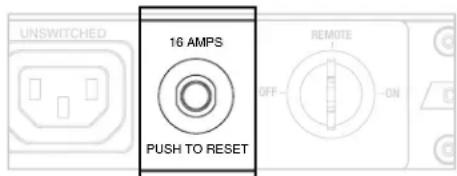 UNSWITCHED 16 AMPS PUSH TO RESET OFF ON REMOTE