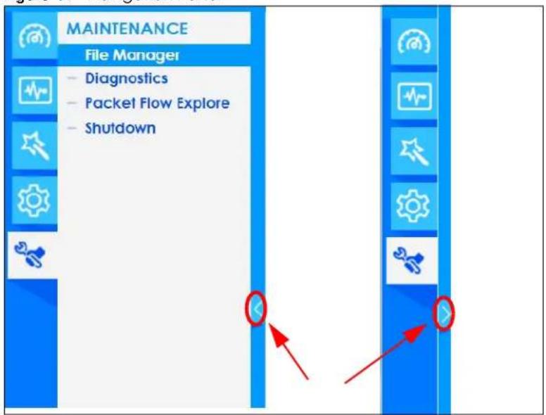 MAINTENANCE File Manager - Diagnostics - Packet Flow Explore - Shutdown
