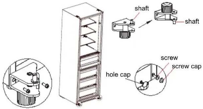 shaft shaft screw screw cap hole cap