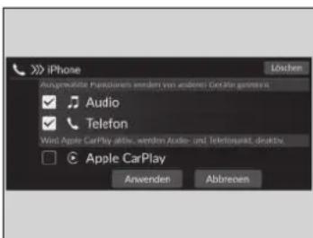 iPhone Ausgewater Prauschinen werden von anderen Digital geformers Audio Telefon Wind Apple CarPlay abte, werden Audio- und Telefonakt.deakty. Apple CarPlay Anwenden Abbreven
