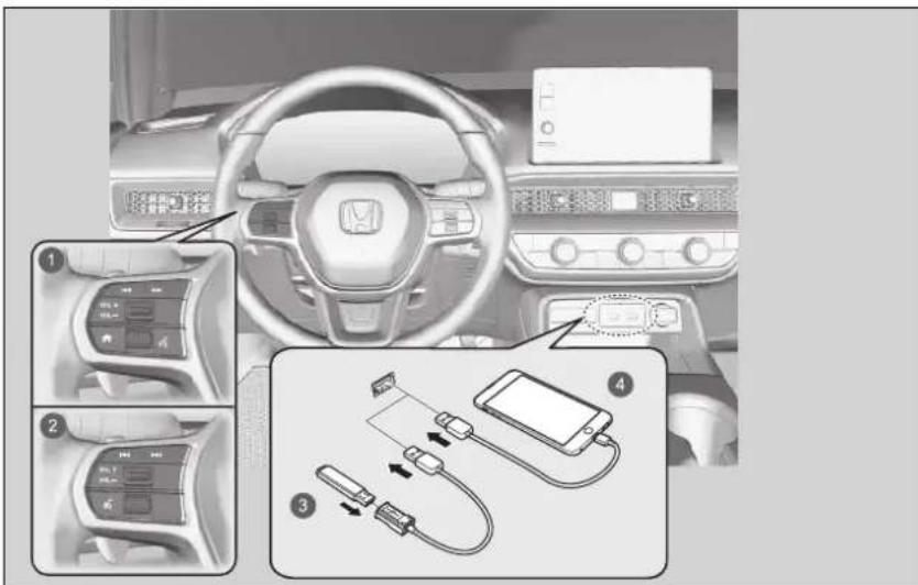 Honda Civic e:HEV (2023) - Informationen zum Audiosystem - 1