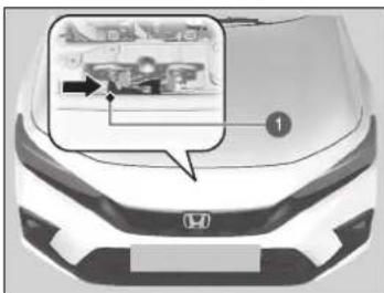 Honda Civic e:HEV (2023) - Öffnen der Motorhaube - 2