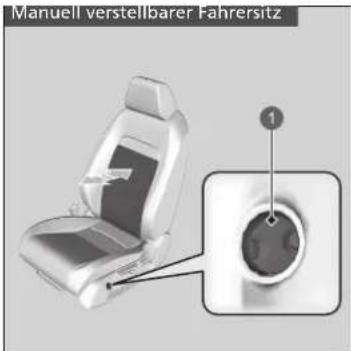 Manuell verstellbarer Fahrersitz 1