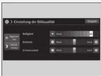 > Einstellung der Bildqualität Tageco Klin Frechte ins\\tze Melligkeit Dunk Kontriast Nurs Hoch Schwarzansfall Nurs Hoch
