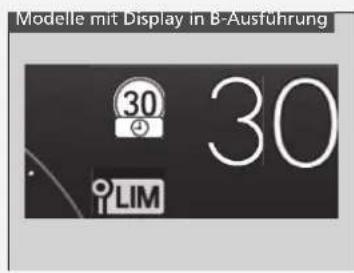 Modelle mit Display in B-Ausfuhrung 30 LIM 30