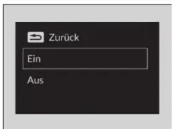 Zurück Ein Aus
