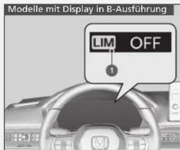 Modelle mit Display in B-Ausführung LIM OFF