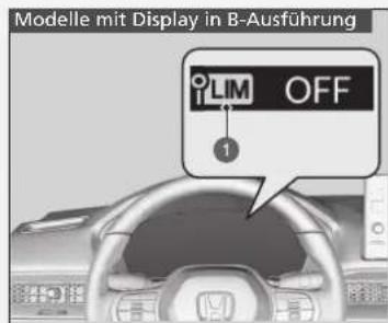 Modelle mit Display in B-Ausführung LIM OFF