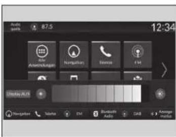 Audio gains 87.5 12:34 Anschuldungs Navigation Tension 4 M Holding AU3 Navigation Selva EIA Bluetooth Audio ARB Anlagen media