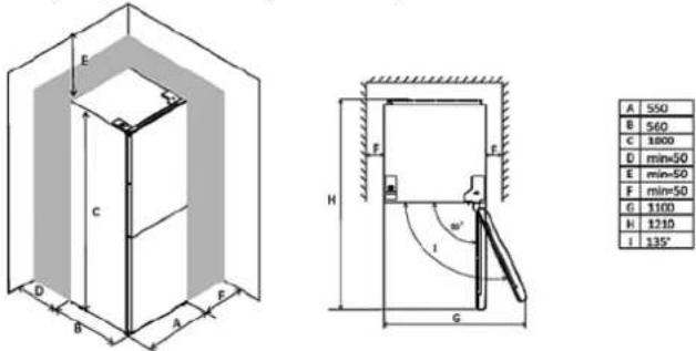 E C D B A E H F F G I α' A 550 B 560 C 1800 D min=50 E min=50 F min=50 G 1100 H 1210 I 135°