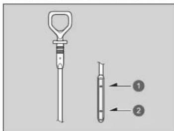 Technical diagram showing a tool and its internal structure with numbered annotations