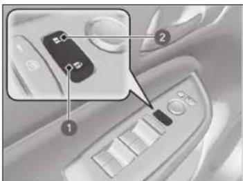 Honda Jazz e:HEV (2023) - Verwenden des Zentralverriegelungsschalters - 1