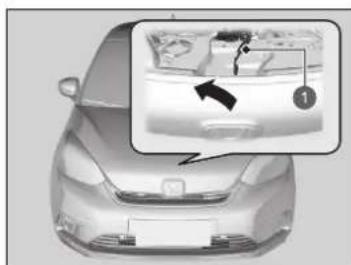 Honda Jazz e:HEV (2023) - Öffnen der Motorhaube - 2