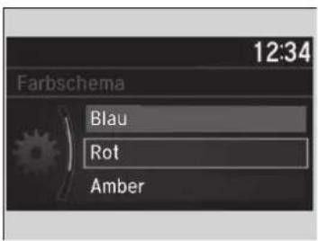 12:34 Farbschema Blau Rot Amber
