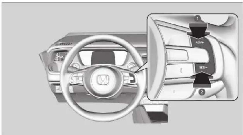 Honda Jazz e:HEV (2023) - So stellen Sie die Geschwindigkeitsbegrenzung ein - 1