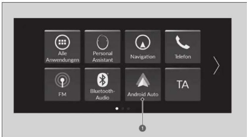 Alle Anwendungen Personal Assistant Navigation Telefon FM Bluetooth- Audio Android Auto TA