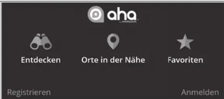 aha HARMAN Entdecken Orte in der Nähe Favoriten Registrieren Anmelden