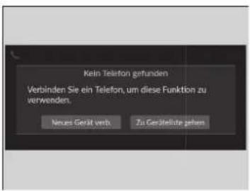 Kein Telefon gefunden Verbinden Sie ein Telefon, um diese Funktion zu verwenden. Neues Gerät verb. Zu Gesellsäte gehen